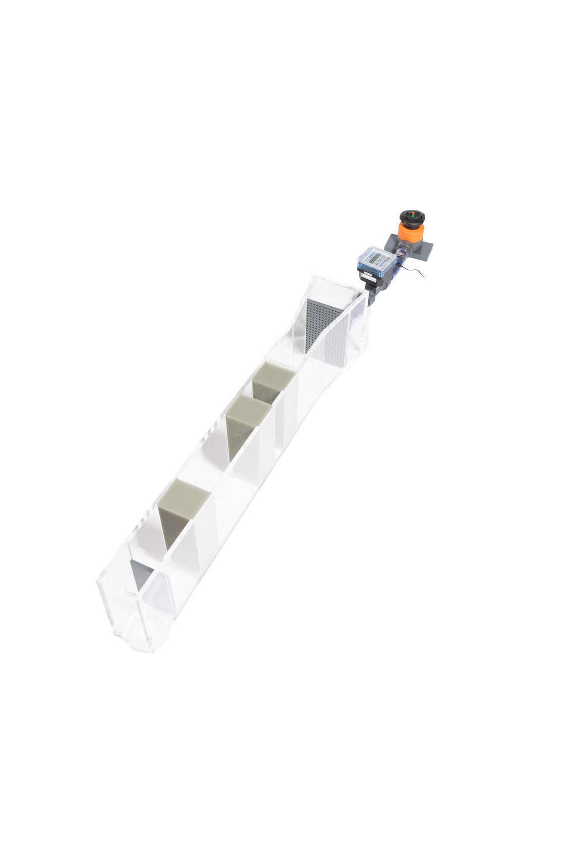Open Flume With Pump Attached