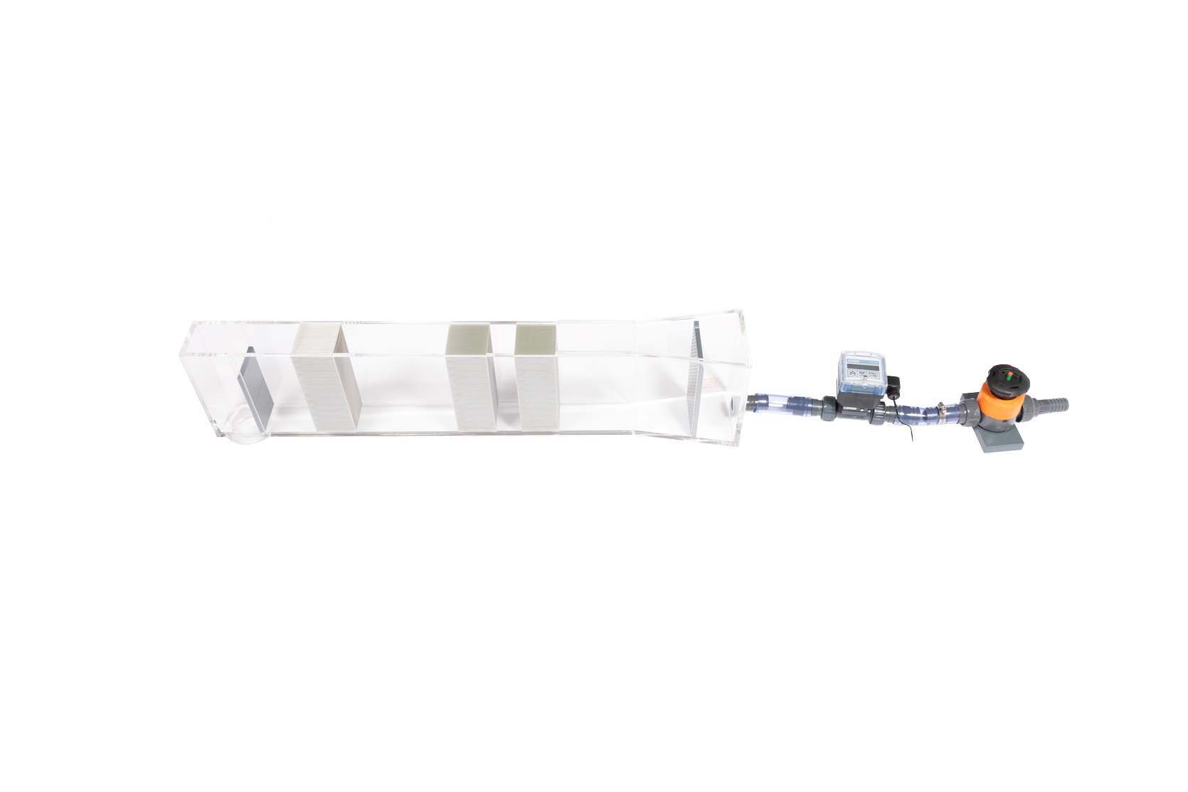 Open Flume With Pump Attached Side