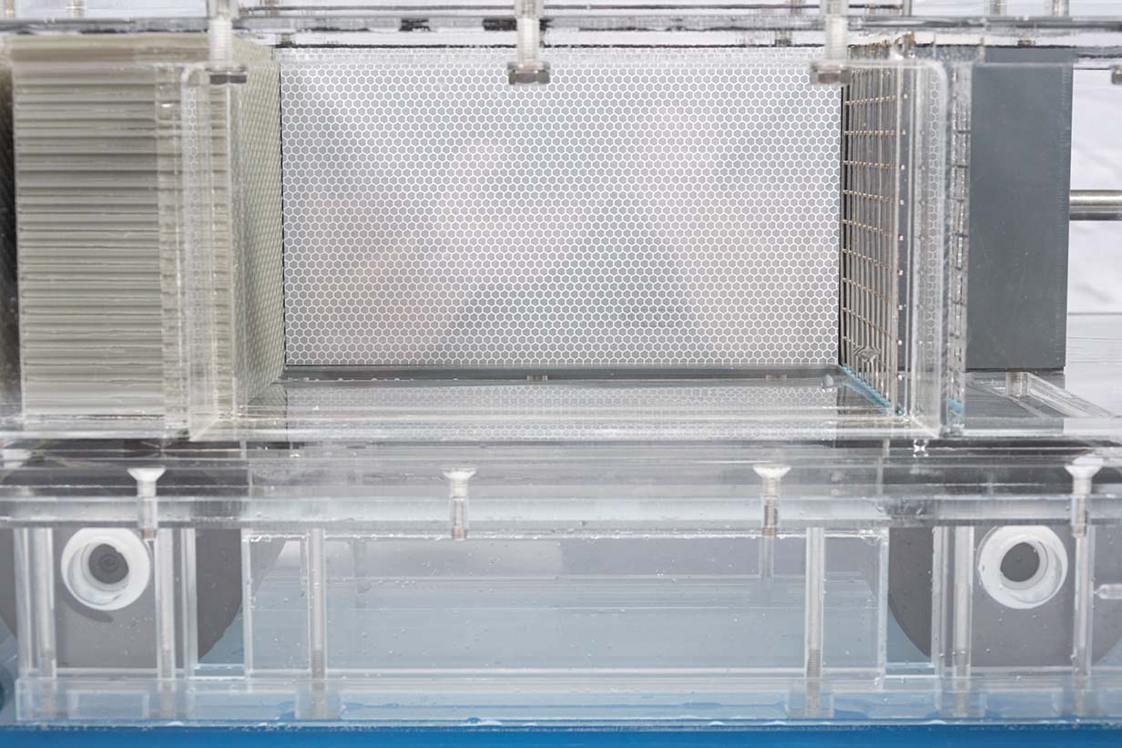 Swim Tunnel Treadmill Test Section Front Close Up